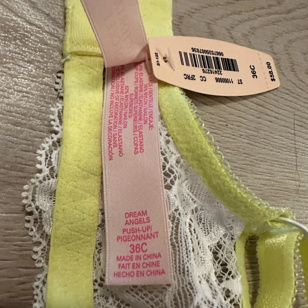 NWT Victoria’s Secret Dream Angel’s Push Bra with Rhinestones - Picture 3 of 3